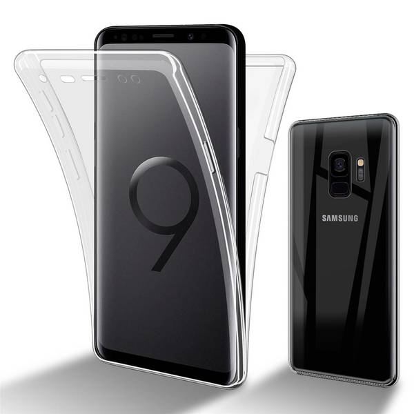 Cadorabo Schutzhülle für Samsung Galaxy S9 Hülle in natur 360° Etui Full Body Handyhülle Cover Case