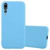 Cadorabo Hülle für Huawei P20 PRO / P20 PLUS Schutzhülle in Blau Handyhülle TPU Silikon Etui Case Cover
