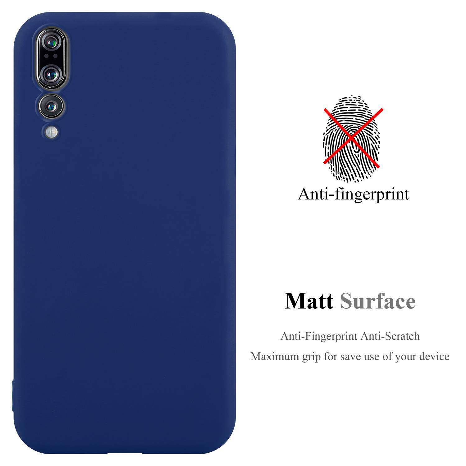 Cadorabo Hülle für Huawei P20 PRO / P20 PLUS Schutzhülle in Blau Handyhülle TPU Silikon Etui Case Cover-2