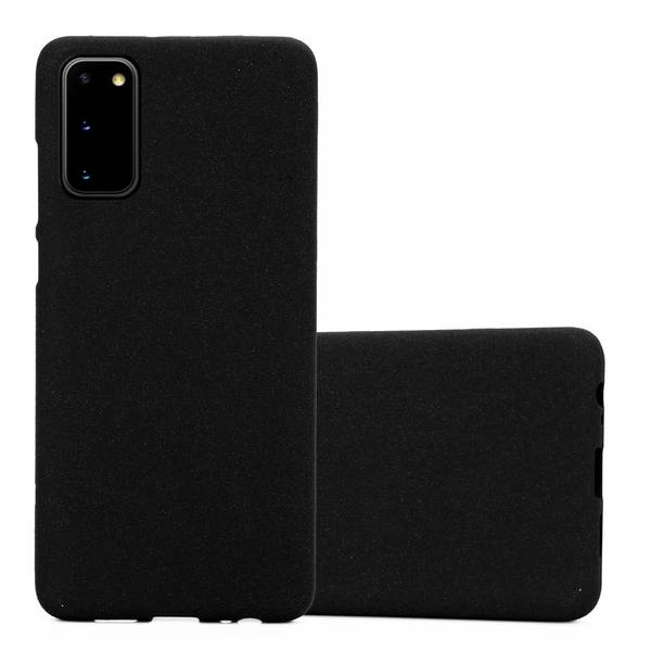 Cadorabo Schutzhülle für Samsung Galaxy S20 Hülle in Schwarz Handyhülle TPU Etui Cover Case