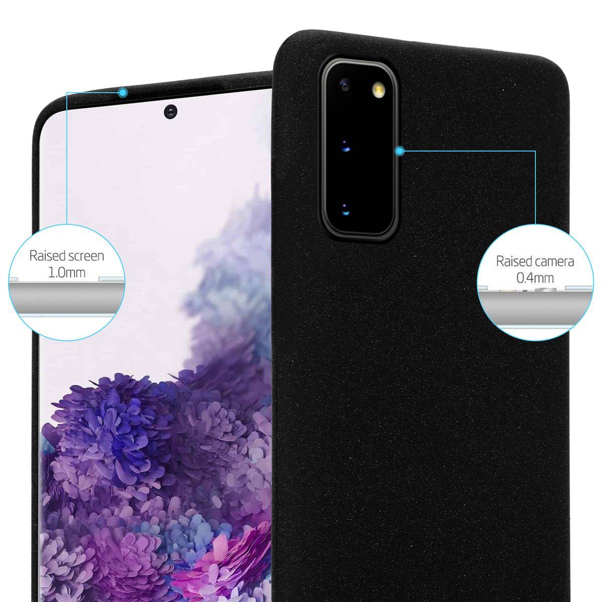 Cadorabo Schutzhülle für Samsung Galaxy S20 Hülle in Schwarz Handyhülle TPU Etui Cover Case-1