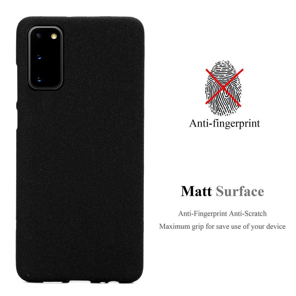 Cadorabo Schutzhülle für Samsung Galaxy S20 Hülle in Schwarz Handyhülle TPU Etui Cover Case-2
