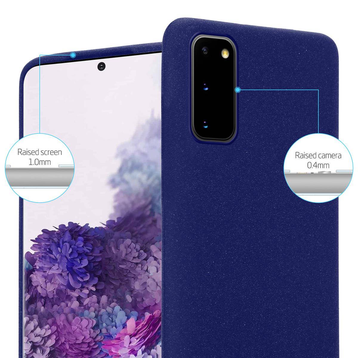 Cadorabo Schutzhülle für Samsung Galaxy S20 Hülle in Blau Handyhülle TPU Etui Cover Case-1