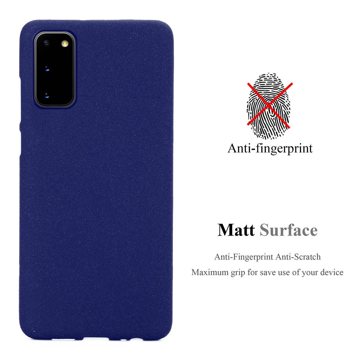 Cadorabo Schutzhülle für Samsung Galaxy S20 Hülle in Blau Handyhülle TPU Etui Cover Case-2