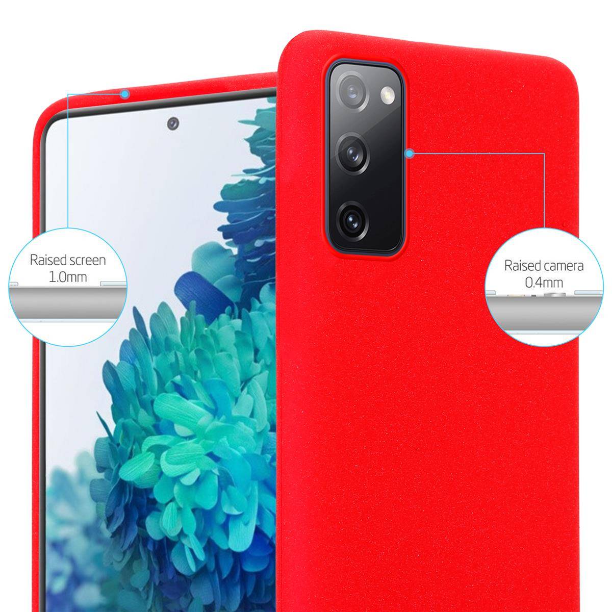 Cadorabo Schutzhülle für Samsung Galaxy S20 FE Hülle in Rot Handyhülle TPU Etui Cover Case-1