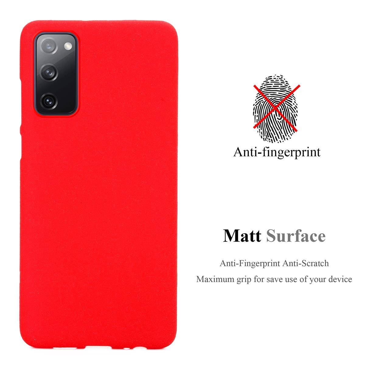Cadorabo Schutzhülle für Samsung Galaxy S20 FE Hülle in Rot Handyhülle TPU Etui Cover Case-2