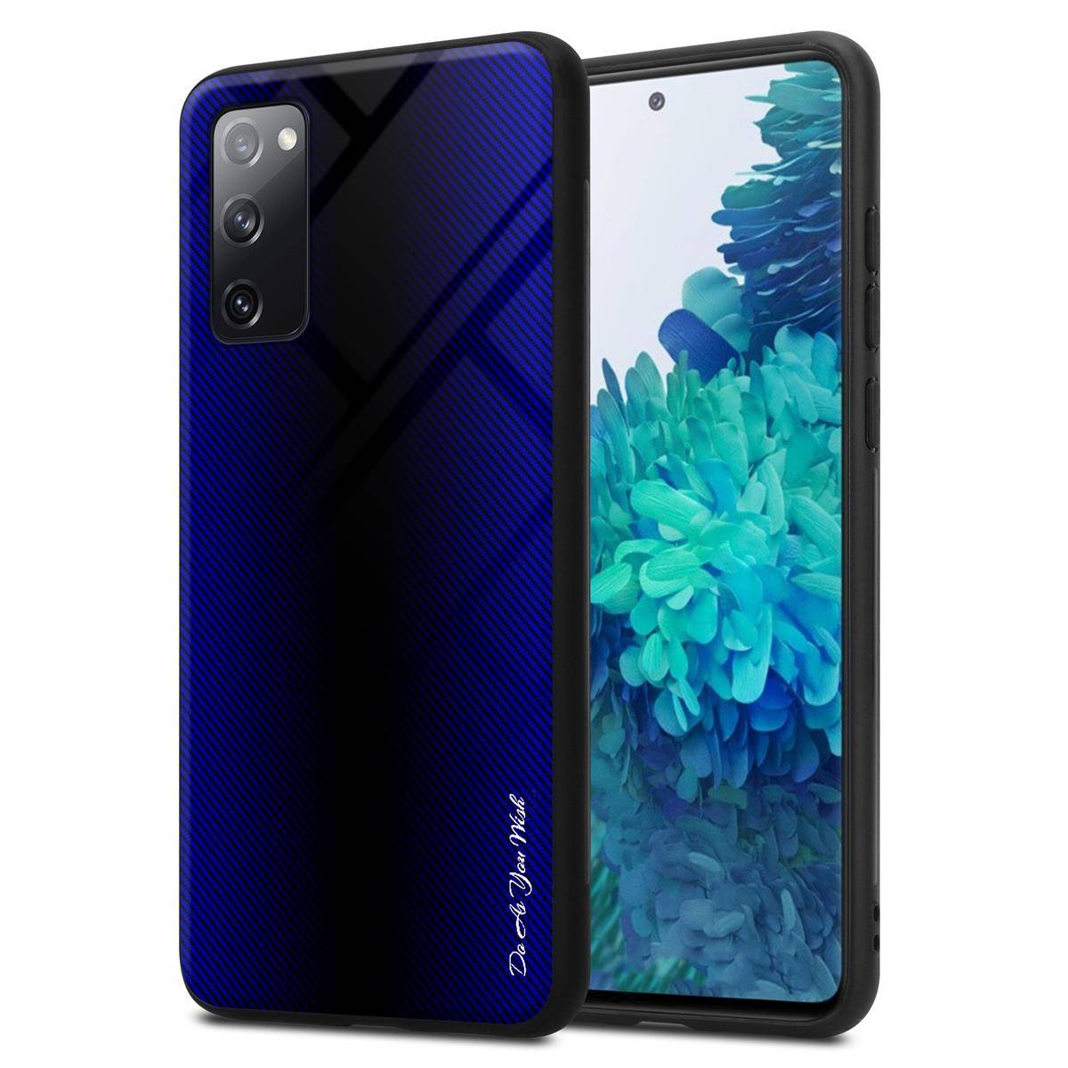 Cadorabo Hülle für Samsung Galaxy S20 FE Schutz Hülle in Lila Handyhülle TPU Etui Cover Case Tempered Glas-0