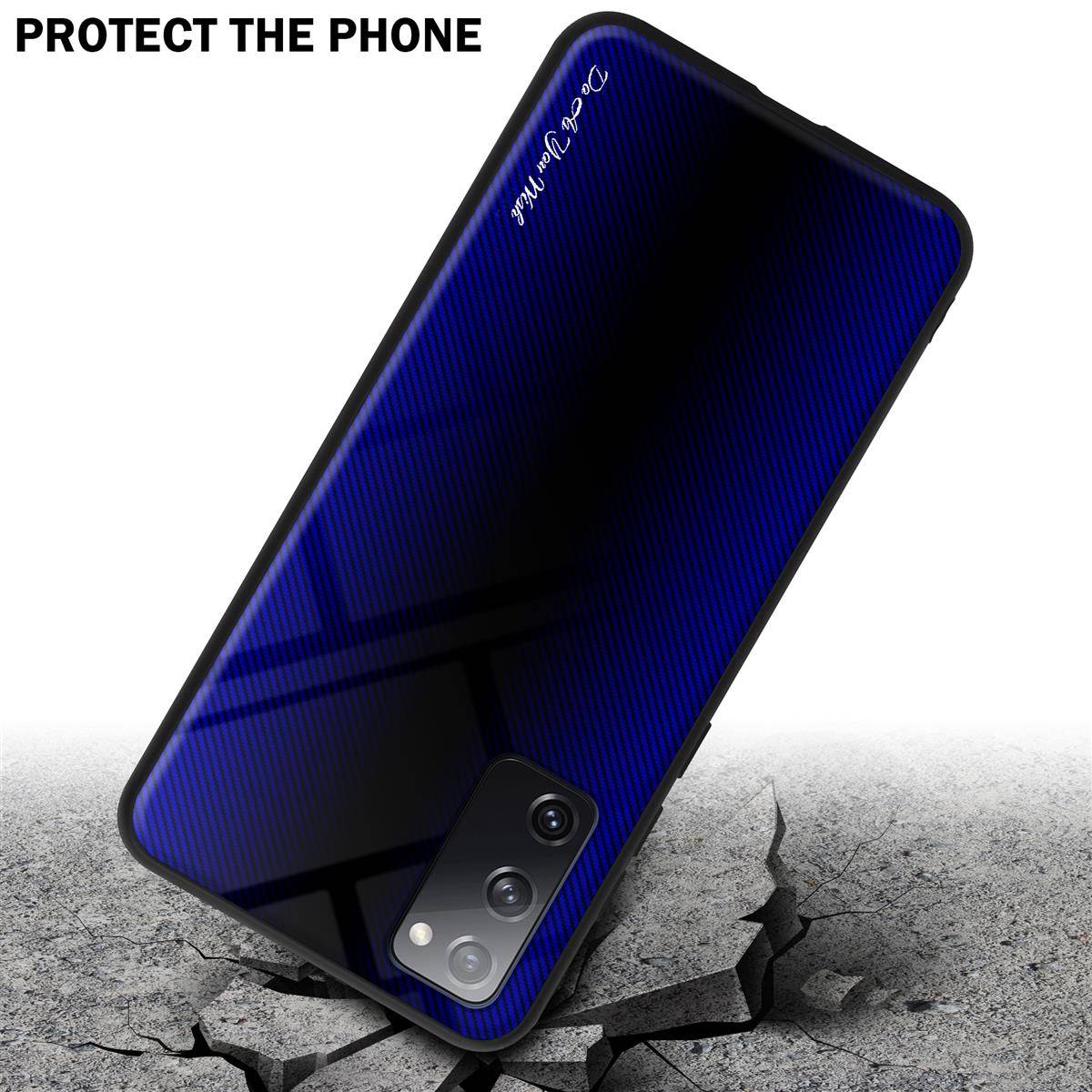 Cadorabo Hülle für Samsung Galaxy S20 FE Schutz Hülle in Lila Handyhülle TPU Etui Cover Case Tempered Glas-2