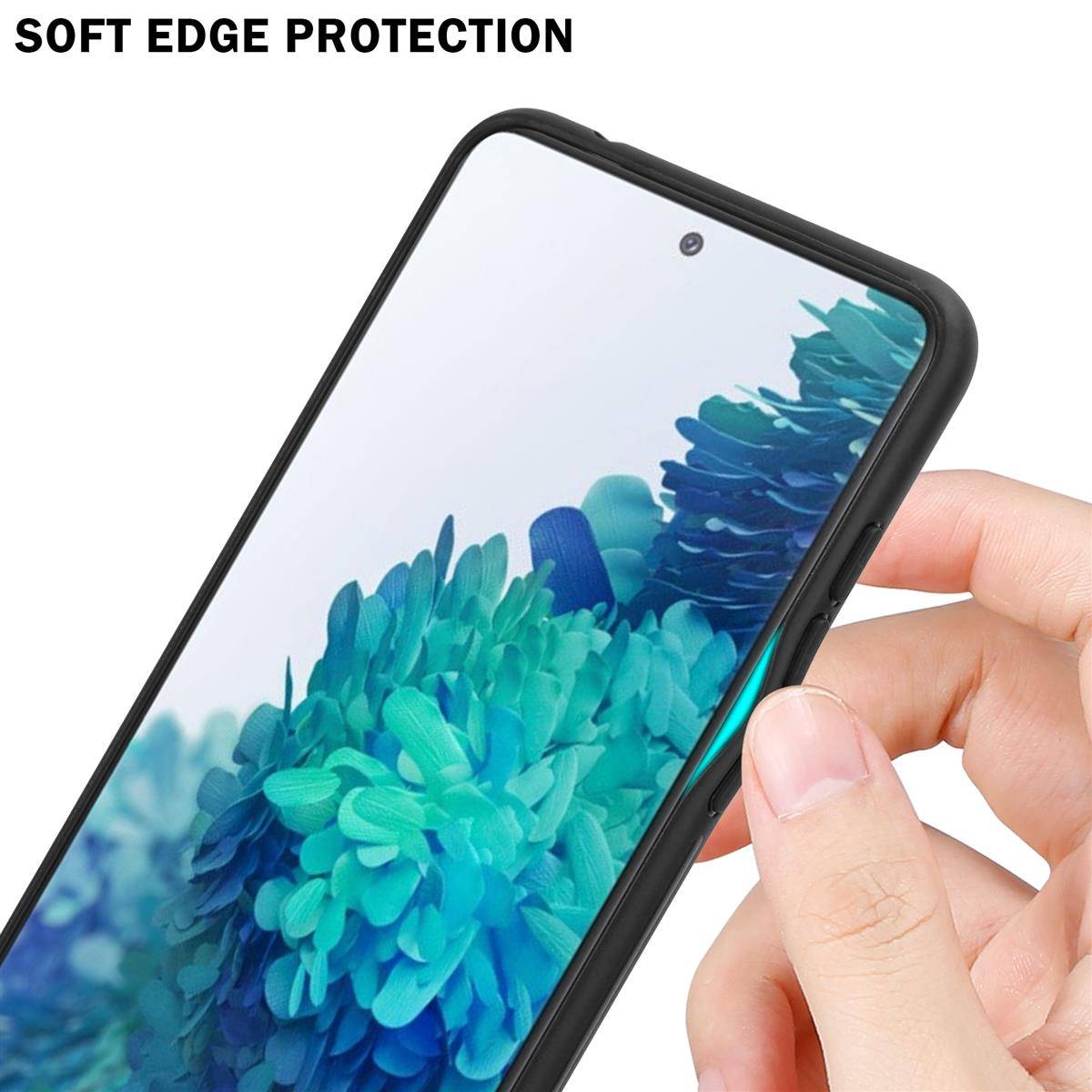 Cadorabo Hülle für Samsung Galaxy S20 FE Schutz Hülle in Lila Handyhülle TPU Etui Cover Case Tempered Glas-3