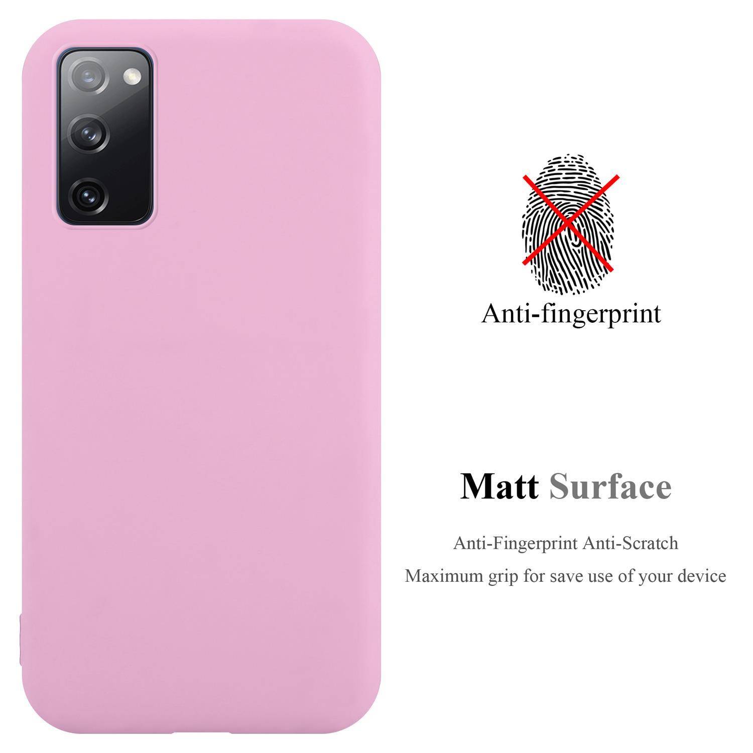 Cadorabo Hülle für Samsung Galaxy S20 FE Schutzhülle in Rosa Handyhülle TPU Silikon Etui Case Cover-2