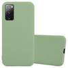 Cadorabo Hülle für Samsung Galaxy S20 FE Schutzhülle in Grün Handyhülle TPU Silikon Etui Case Cover