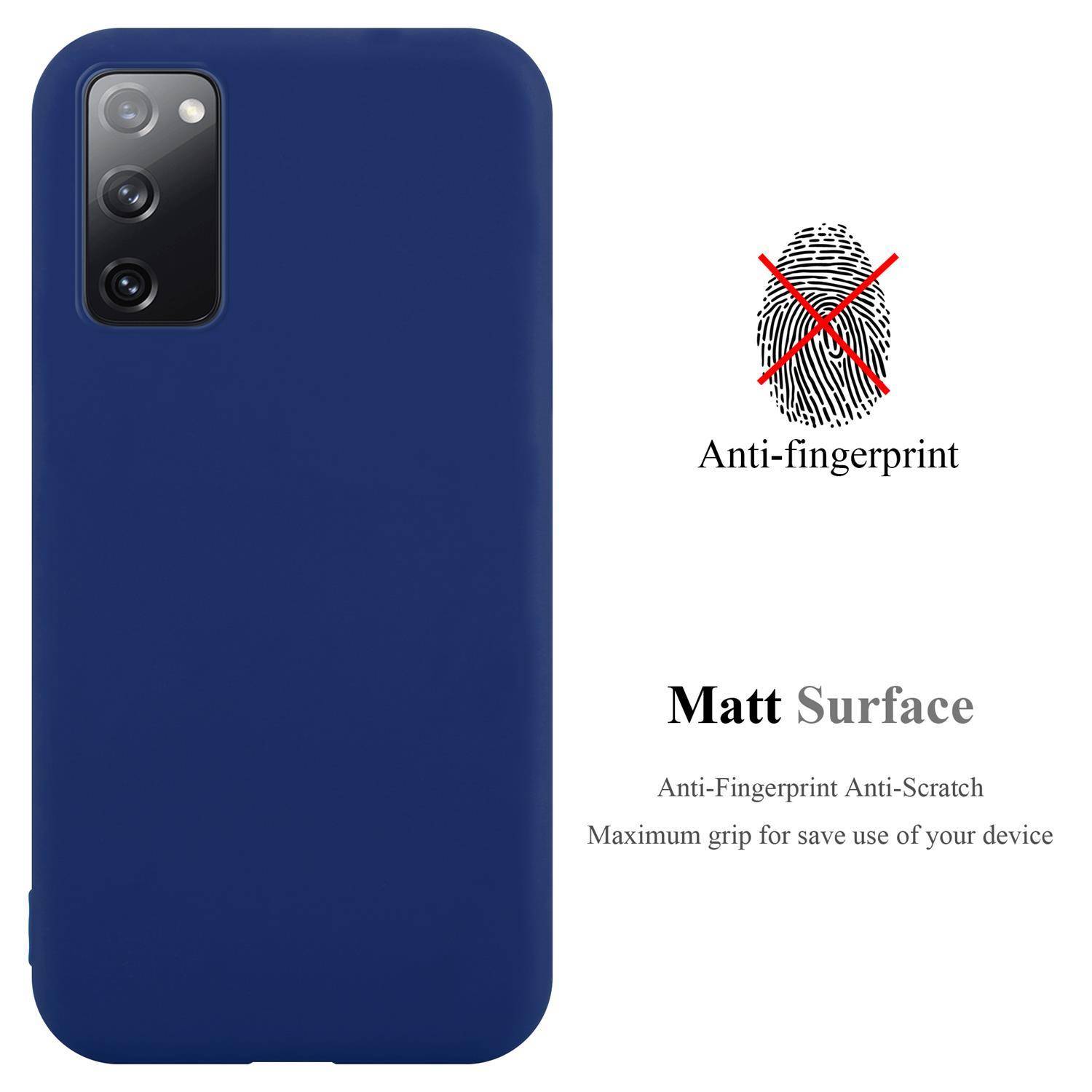 Cadorabo Hülle für Samsung Galaxy S20 FE Schutzhülle in Blau Handyhülle TPU Silikon Etui Case Cover-1