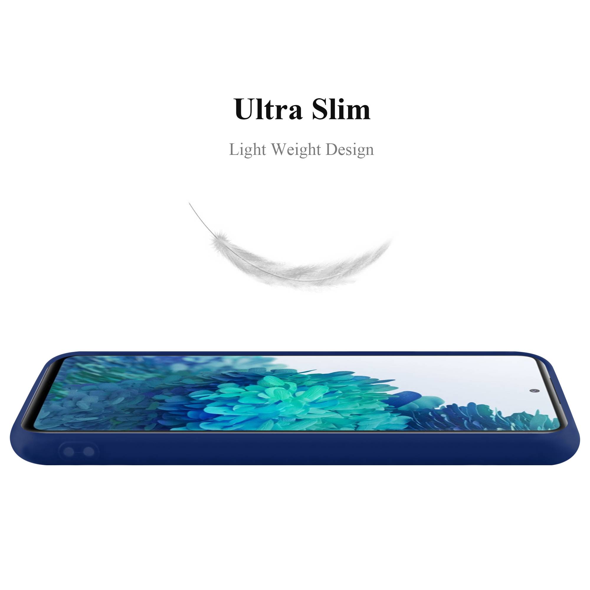 Cadorabo Hülle für Samsung Galaxy S20 FE Schutzhülle in Blau Handyhülle TPU Silikon Etui Case Cover-2