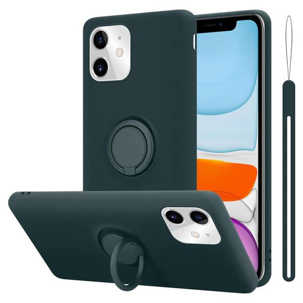 Cadorabo Hülle für Apple iPhone 11 Schutz Hülle in Grün Handyhülle TPU Etui Case Cover