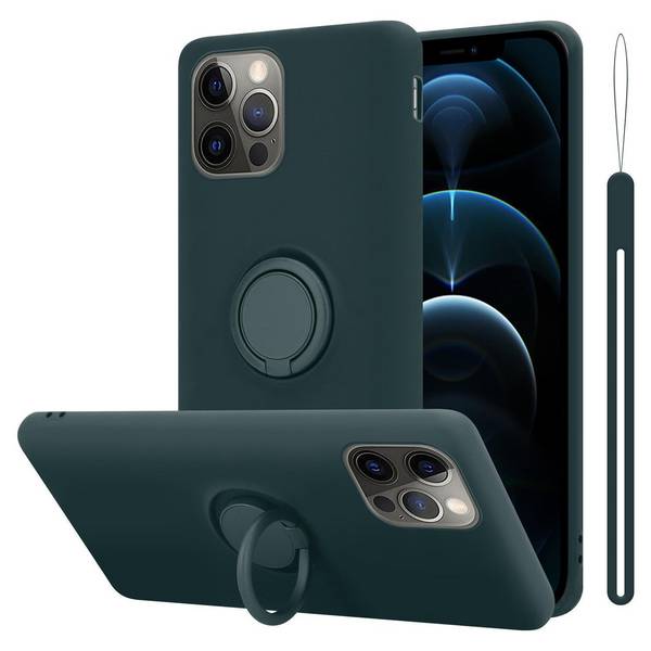 Cadorabo Hülle für Apple iPhone 13 PRO Schutz Hülle in Grün Handyhülle TPU Etui Case Cover