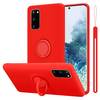 Cadorabo Hülle für Samsung Galaxy S20 Schutz Hülle in Rot Handyhülle TPU Etui Case Cover