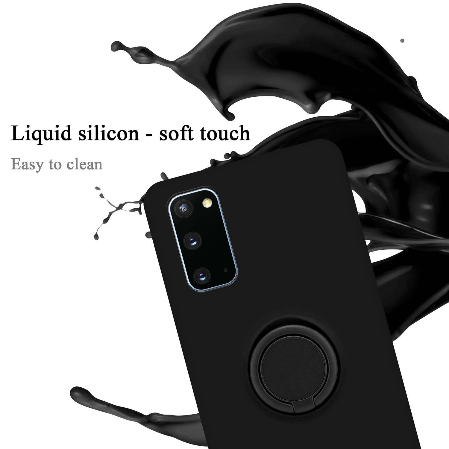 Cadorabo Hülle für Samsung Galaxy S20 Schutz Hülle in Schwarz Handyhülle TPU Etui Case Cover-1