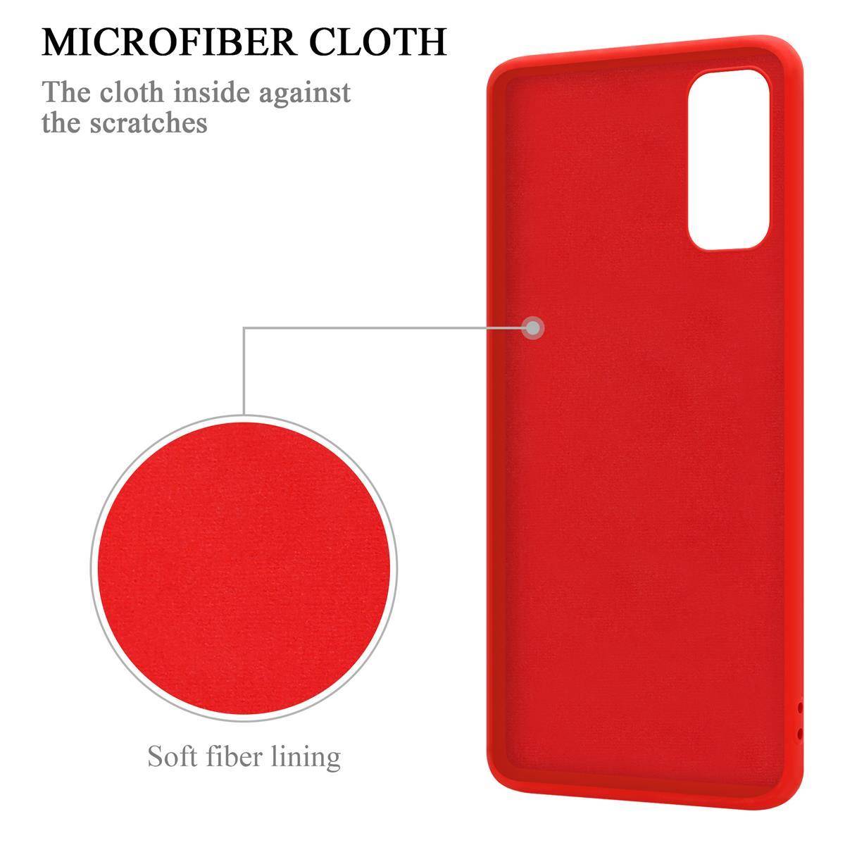 Cadorabo Hülle für Samsung Galaxy S20 FE Schutz Hülle in Rot Handyhülle TPU Etui Case Cover-4