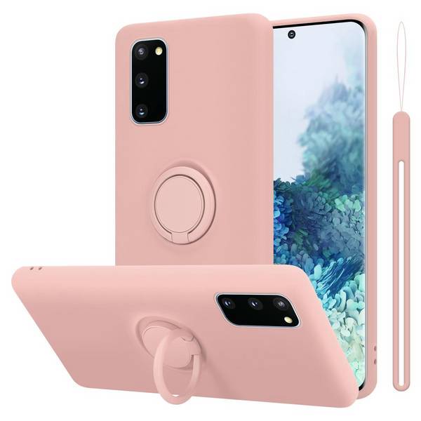 Cadorabo Hülle für Samsung Galaxy S20 FE Schutz Hülle in Rosa Handyhülle TPU Etui Case Cover