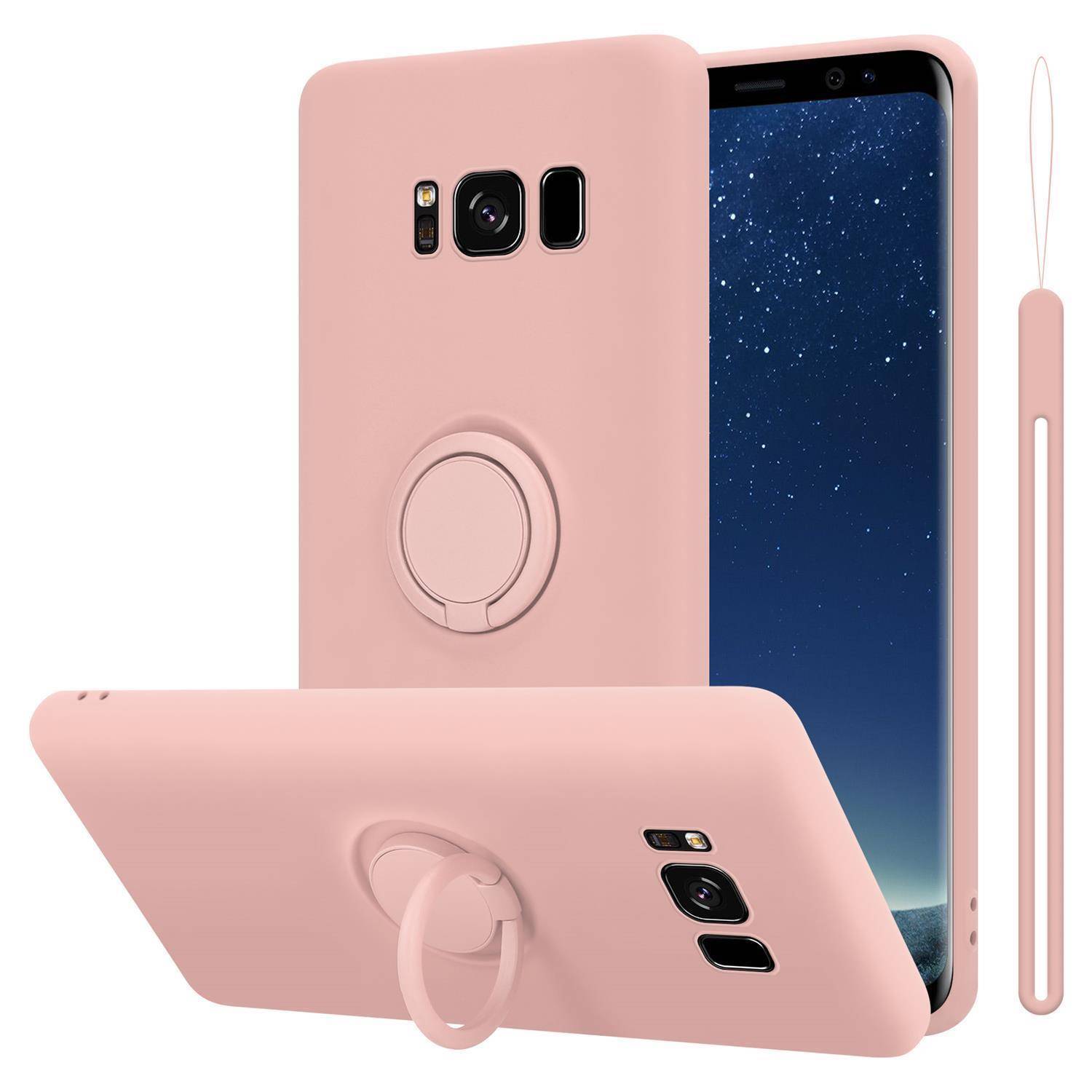 Cadorabo Hülle für Samsung Galaxy S8 Schutz Hülle in Rosa Handyhülle TPU Etui Case Cover-0