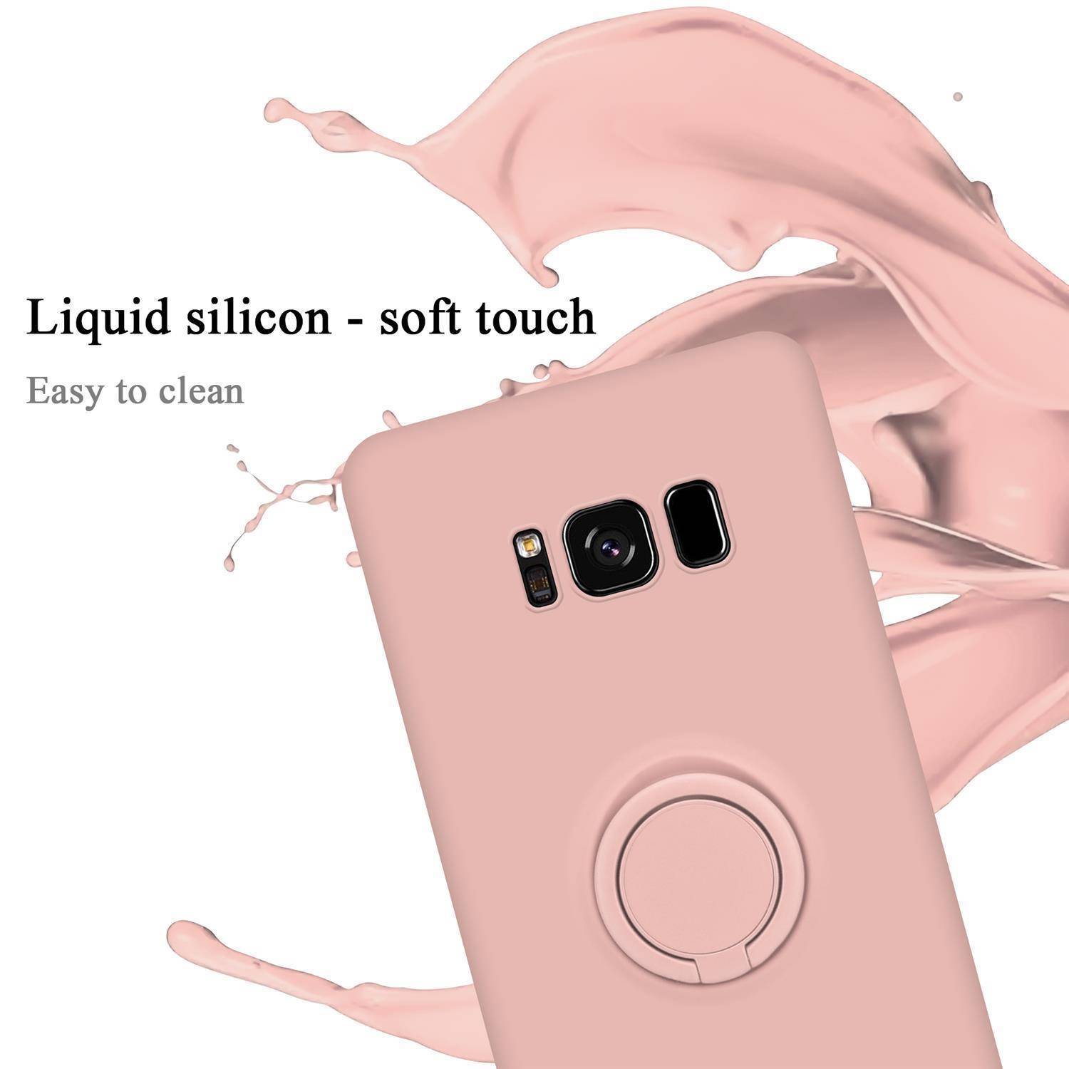 Cadorabo Hülle für Samsung Galaxy S8 Schutz Hülle in Rosa Handyhülle TPU Etui Case Cover-2