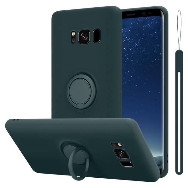 Cadorabo Hülle für Samsung Galaxy S8 Schutz Hülle in Grün Handyhülle TPU Etui Case Cover
