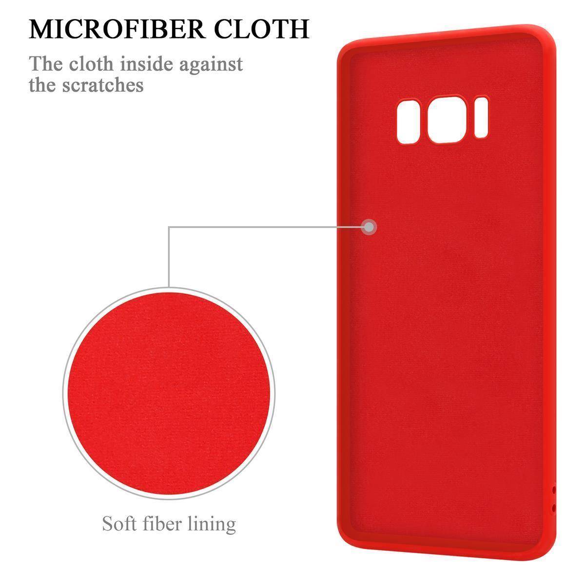 Cadorabo Hülle für Samsung Galaxy S8 Schutz Hülle in Rot Handyhülle TPU Etui Case Cover-4