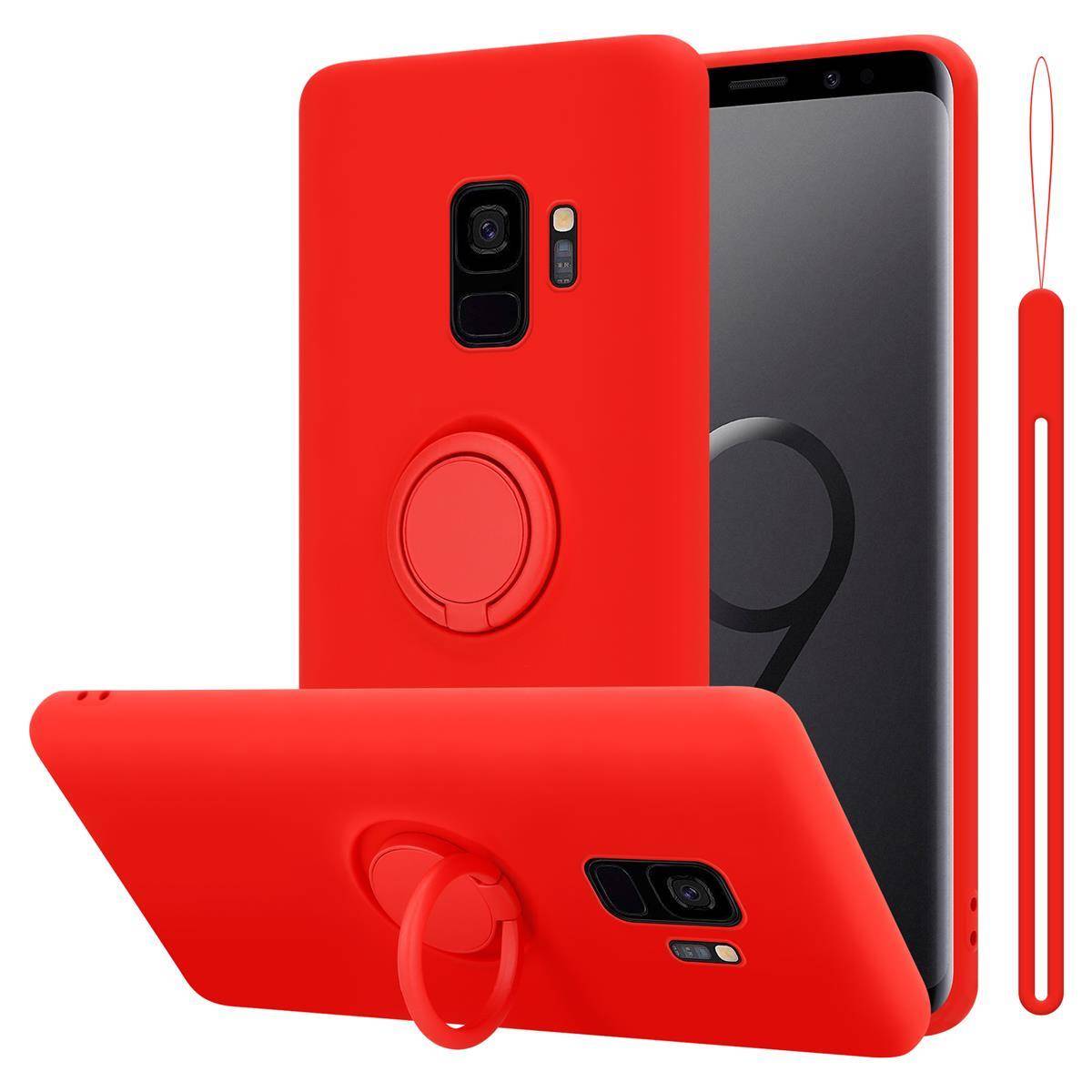 Cadorabo Hülle für Samsung Galaxy S9 Schutz Hülle in Rot Handyhülle TPU Etui Case Cover-0