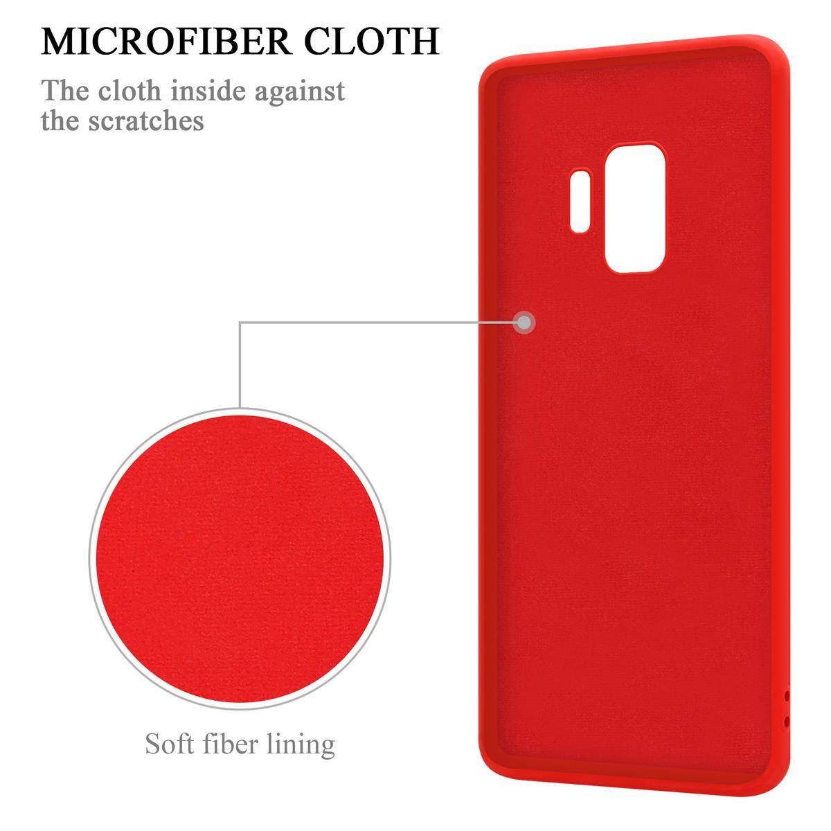 Cadorabo Hülle für Samsung Galaxy S9 Schutz Hülle in Rot Handyhülle TPU Etui Case Cover-4