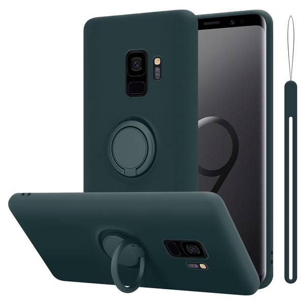 Cadorabo Hülle für Samsung Galaxy S9 Schutz Hülle in Grün Handyhülle TPU Etui Case Cover