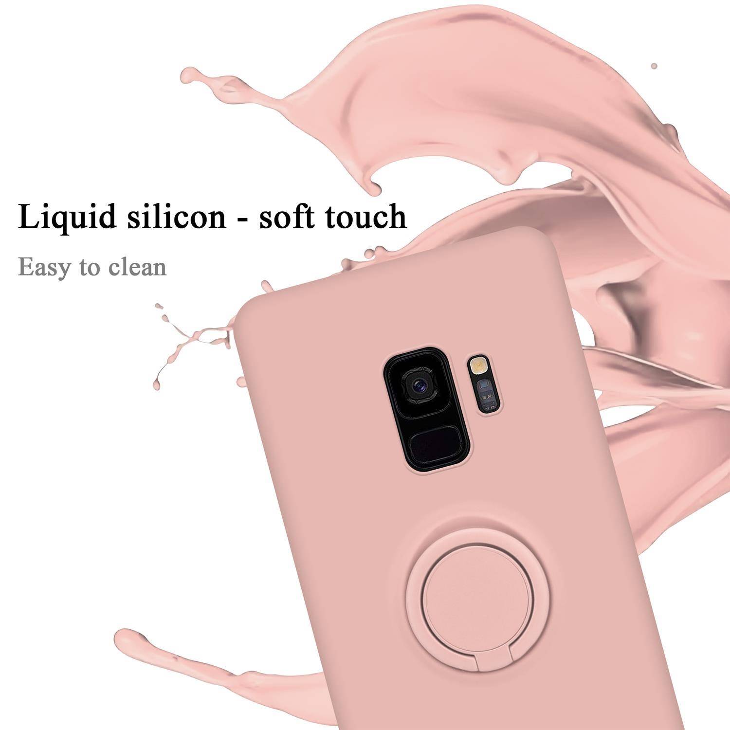 Cadorabo Hülle für Samsung Galaxy S9 Schutz Hülle in Rosa Handyhülle TPU Etui Case Cover-2