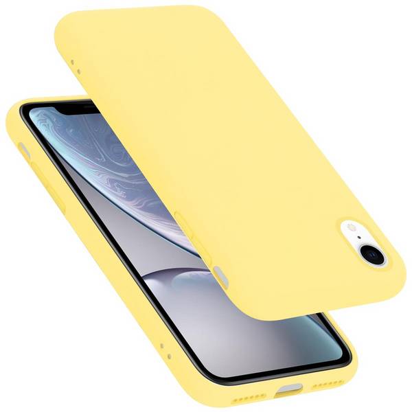 Cadorabo Schutzhülle für Apple iPhone XR Hülle in Gelb Handyhülle Case Cover TPU Etui