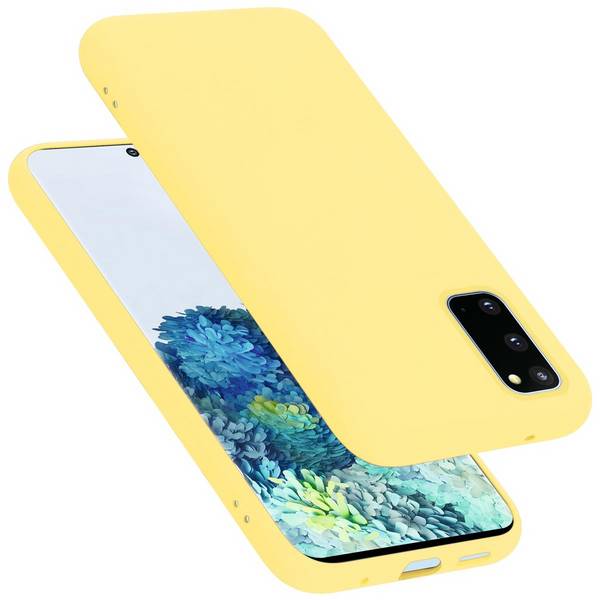 Cadorabo Schutzhülle für Samsung Galaxy S20 Hülle in Gelb Handyhülle Case Cover TPU Etui