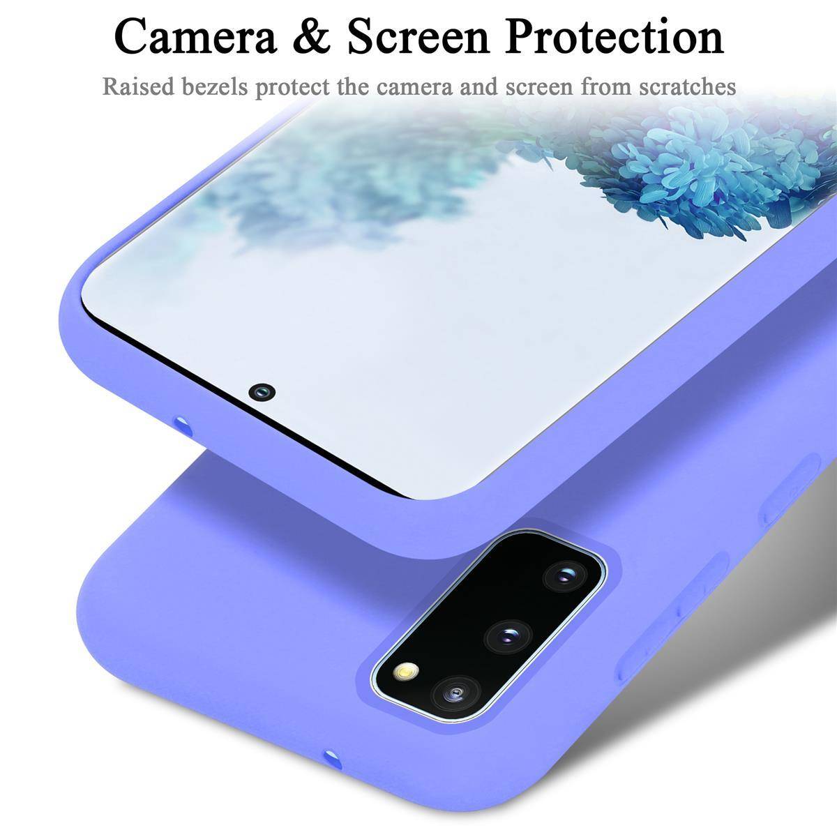 Cadorabo Schutzhülle für Samsung Galaxy S20 FE Hülle in Lila Handyhülle Case Cover TPU Etui-4