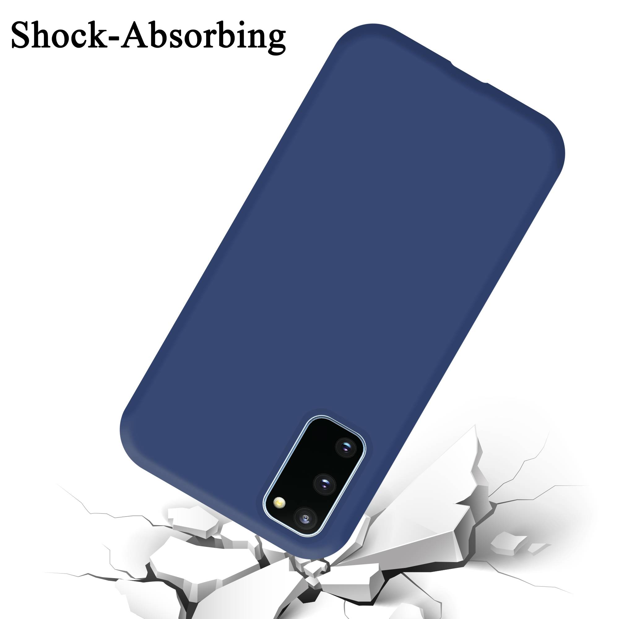 Cadorabo Schutzhülle für Samsung Galaxy S20 FE Hülle in Blau Handyhülle Case Cover TPU Etui-3