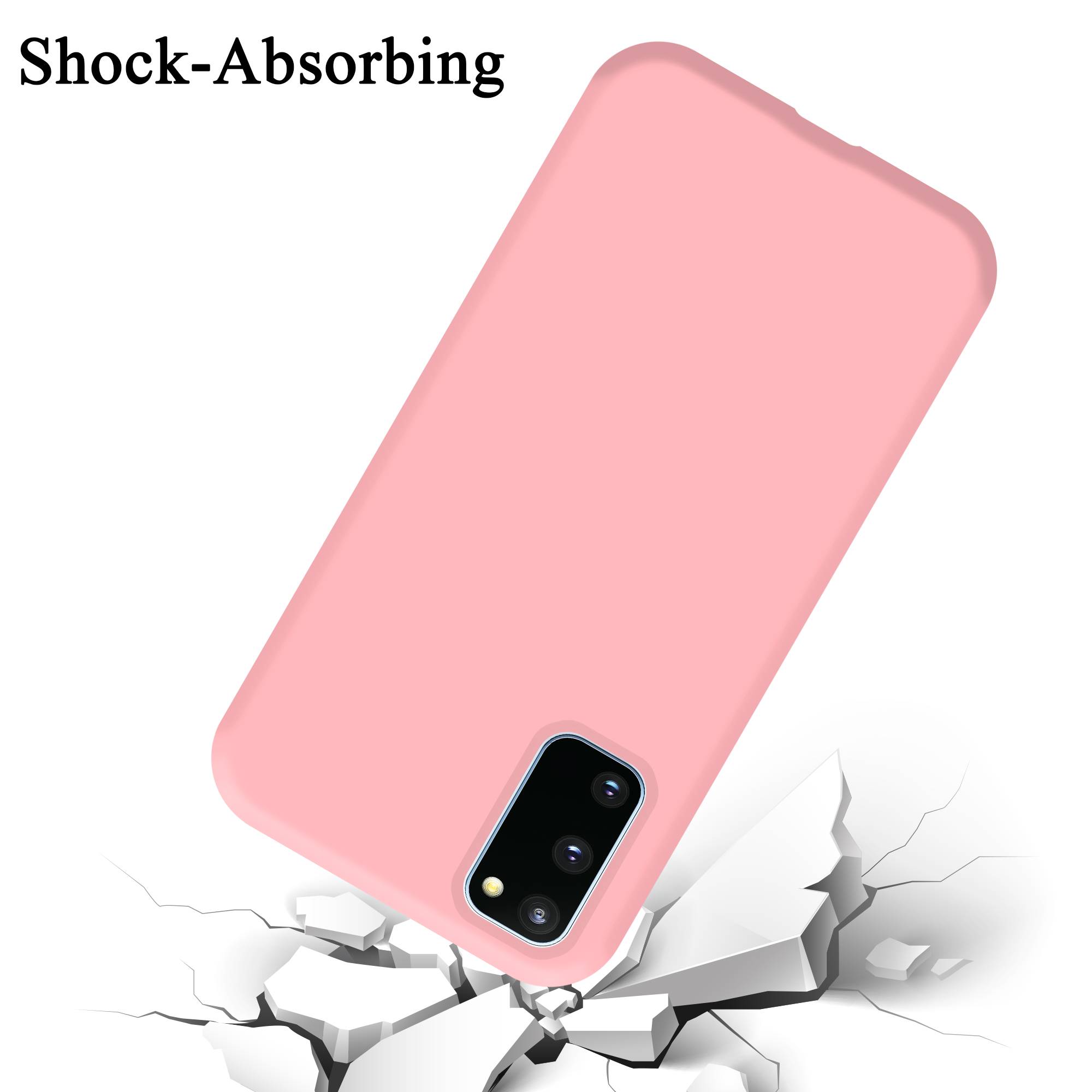 Cadorabo Schutzhülle für Samsung Galaxy S20 FE Hülle in Rosa Handyhülle Case Cover TPU Etui-3