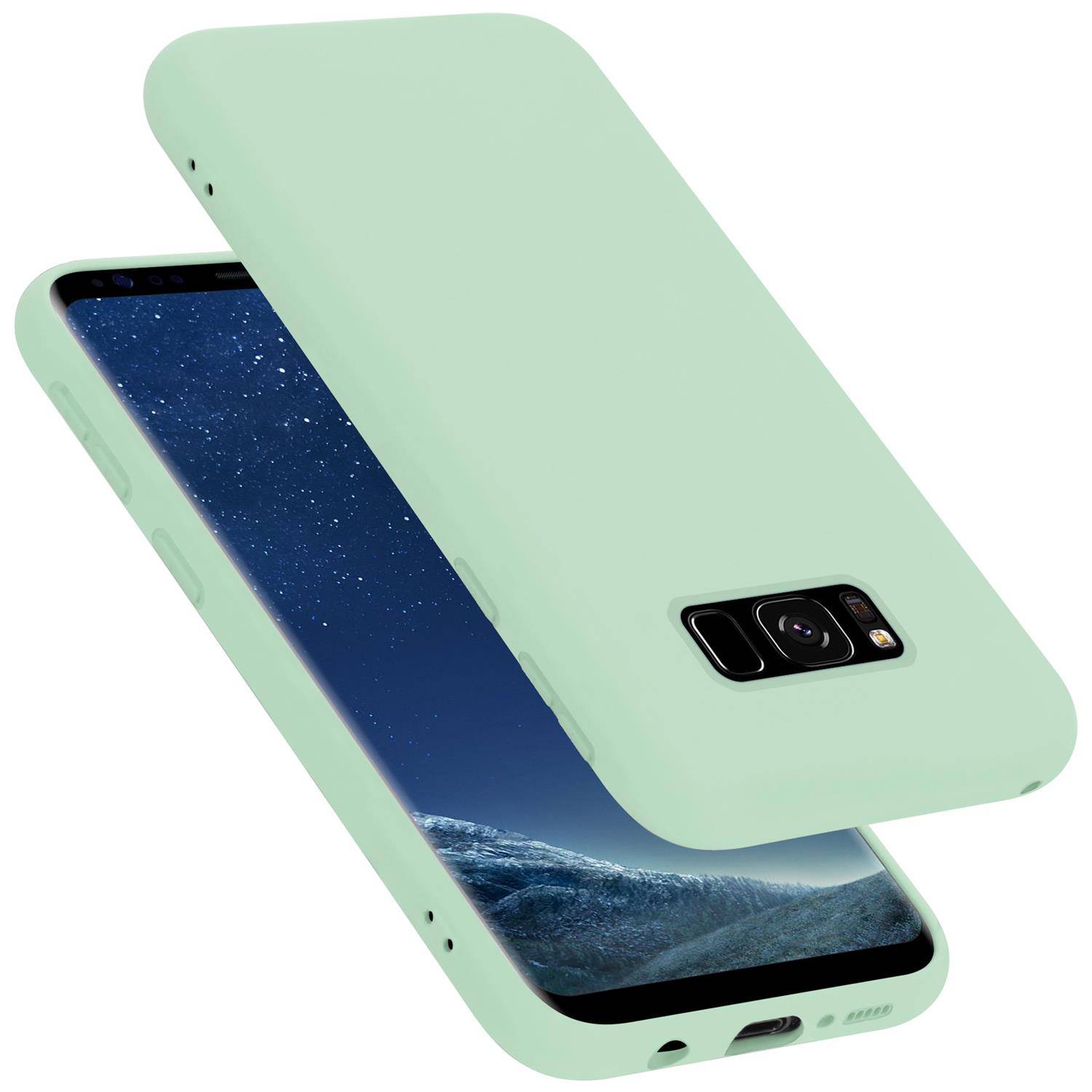 Cadorabo Schutzhülle für Samsung Galaxy S8 Hülle in Grün Handyhülle Case Cover TPU Etui-0