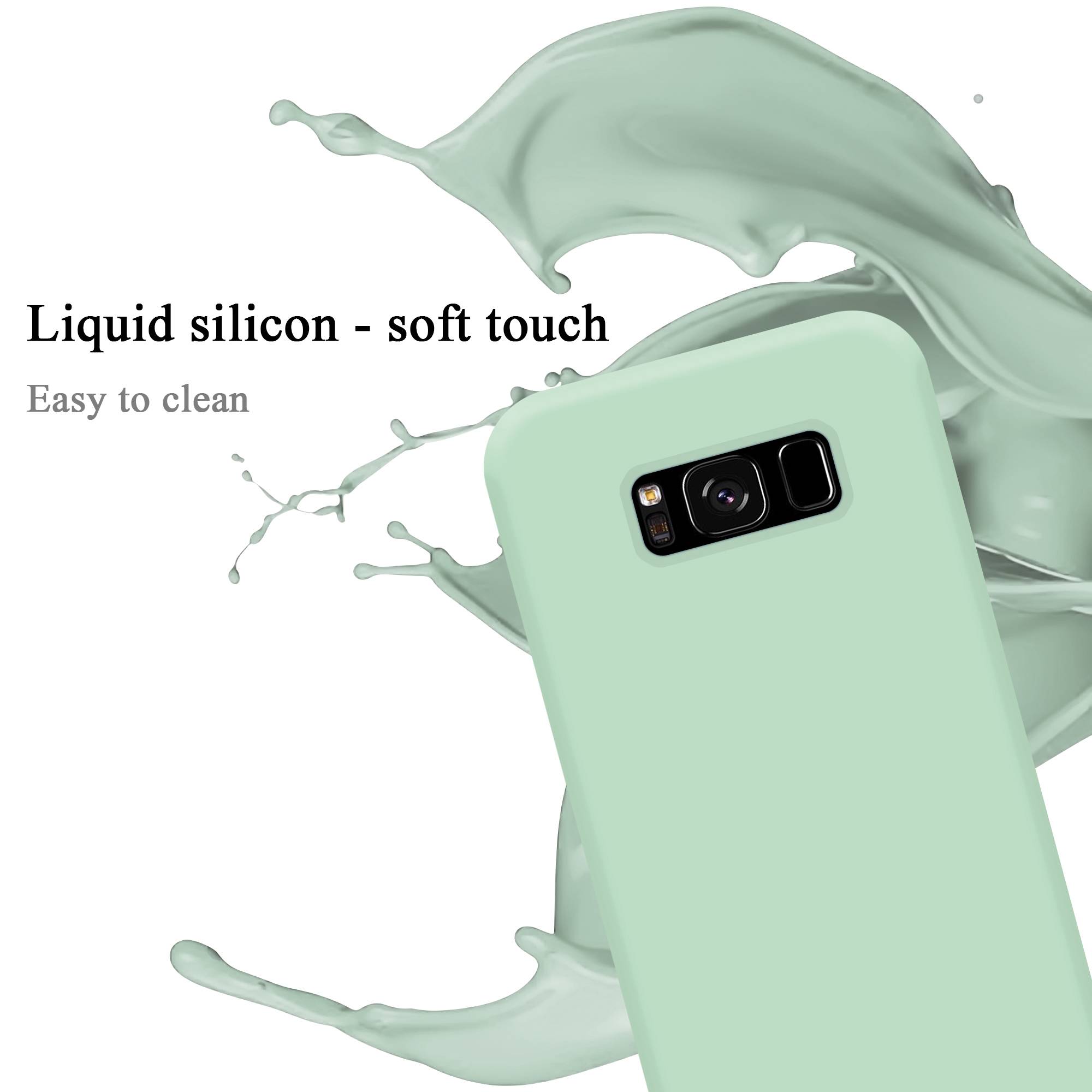 Cadorabo Schutzhülle für Samsung Galaxy S8 Hülle in Grün Handyhülle Case Cover TPU Etui-2
