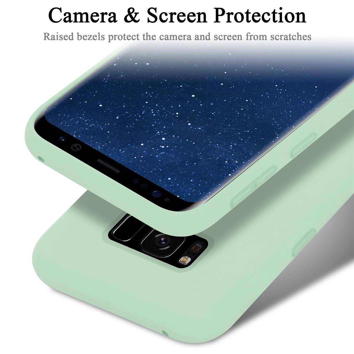 Cadorabo Schutzhülle für Samsung Galaxy S8 Hülle in Grün Handyhülle Case Cover TPU Etui-4