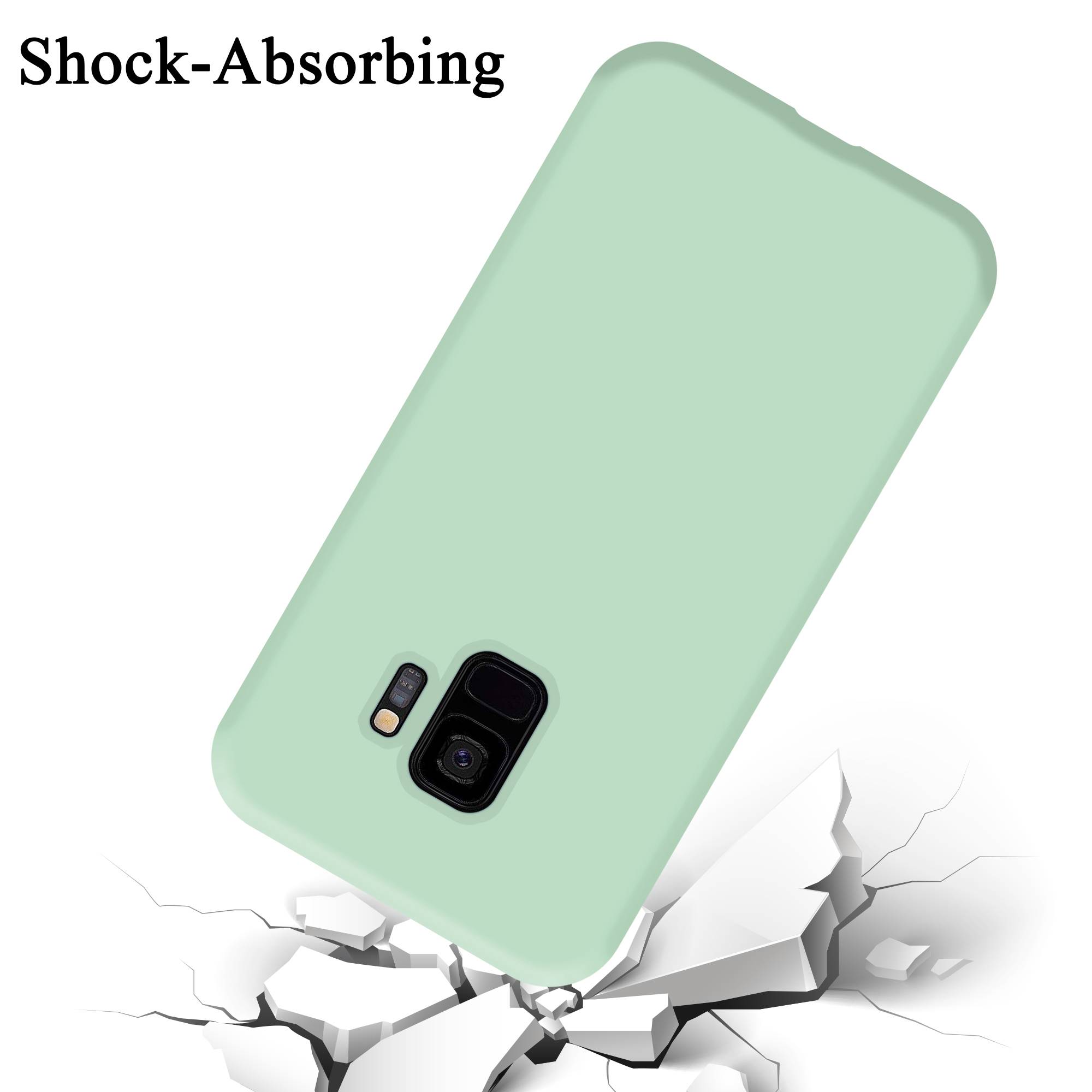 Cadorabo Schutzhülle für Samsung Galaxy S9 Hülle in Grün Handyhülle Case Cover TPU Etui-3