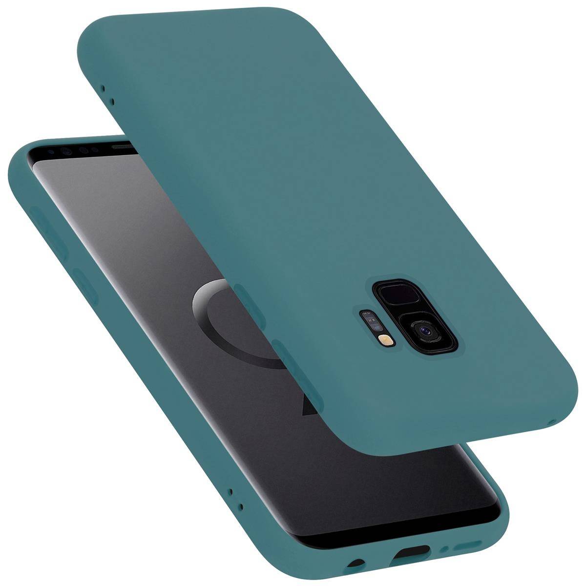 Cadorabo Schutzhülle für Samsung Galaxy S9 Hülle in Grün Handyhülle Case Cover TPU Etui-0