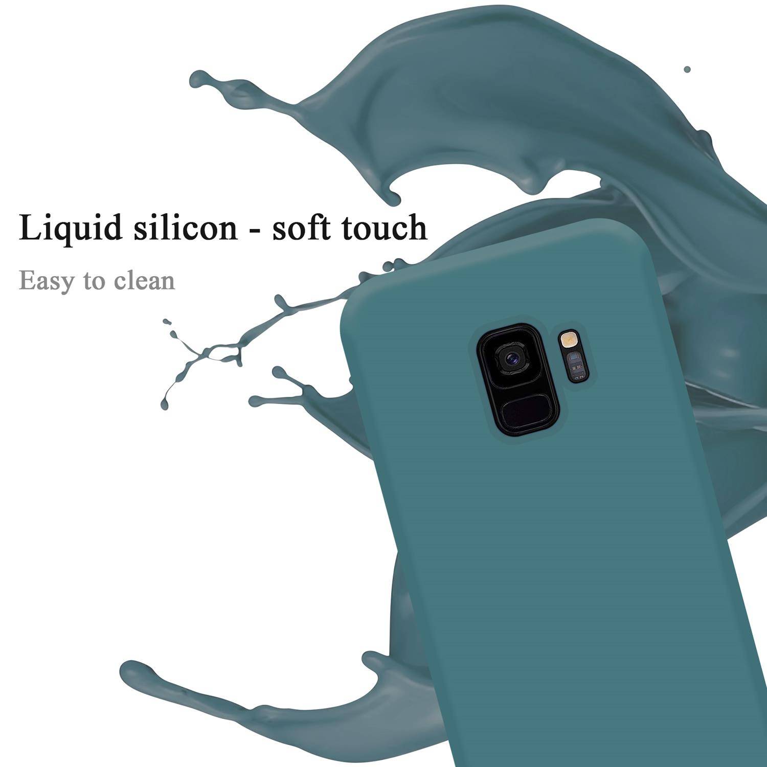Cadorabo Schutzhülle für Samsung Galaxy S9 Hülle in Grün Handyhülle Case Cover TPU Etui-2