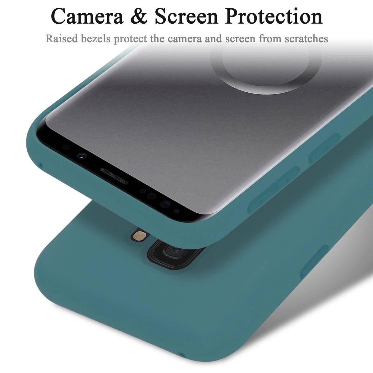 Cadorabo Schutzhülle für Samsung Galaxy S9 Hülle in Grün Handyhülle Case Cover TPU Etui-4