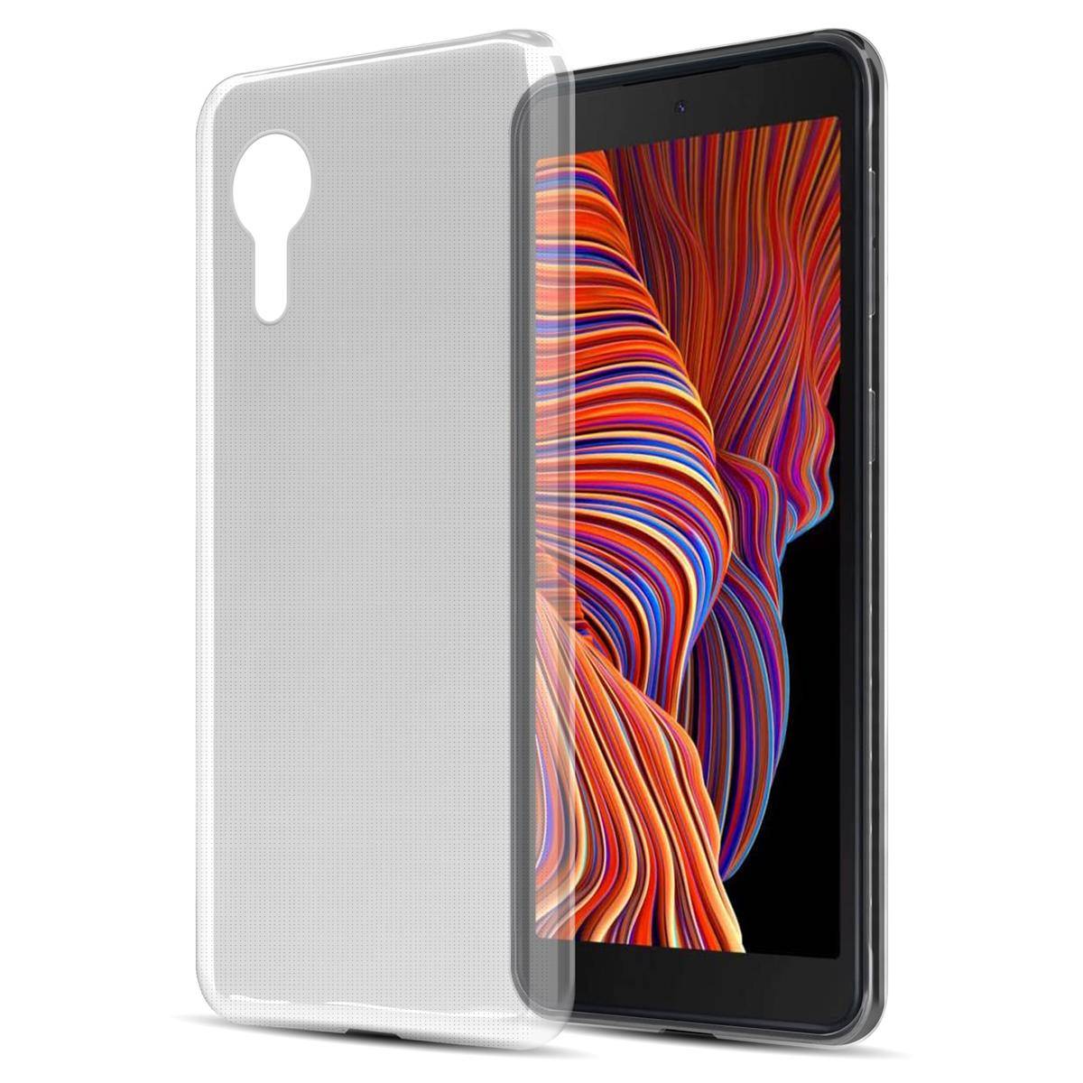 Cadorabo Hülle für Samsung Galaxy Xcover 5 Schutz Hülle in natur Schutzhülle TPU Silikon Cover Etui Case-0