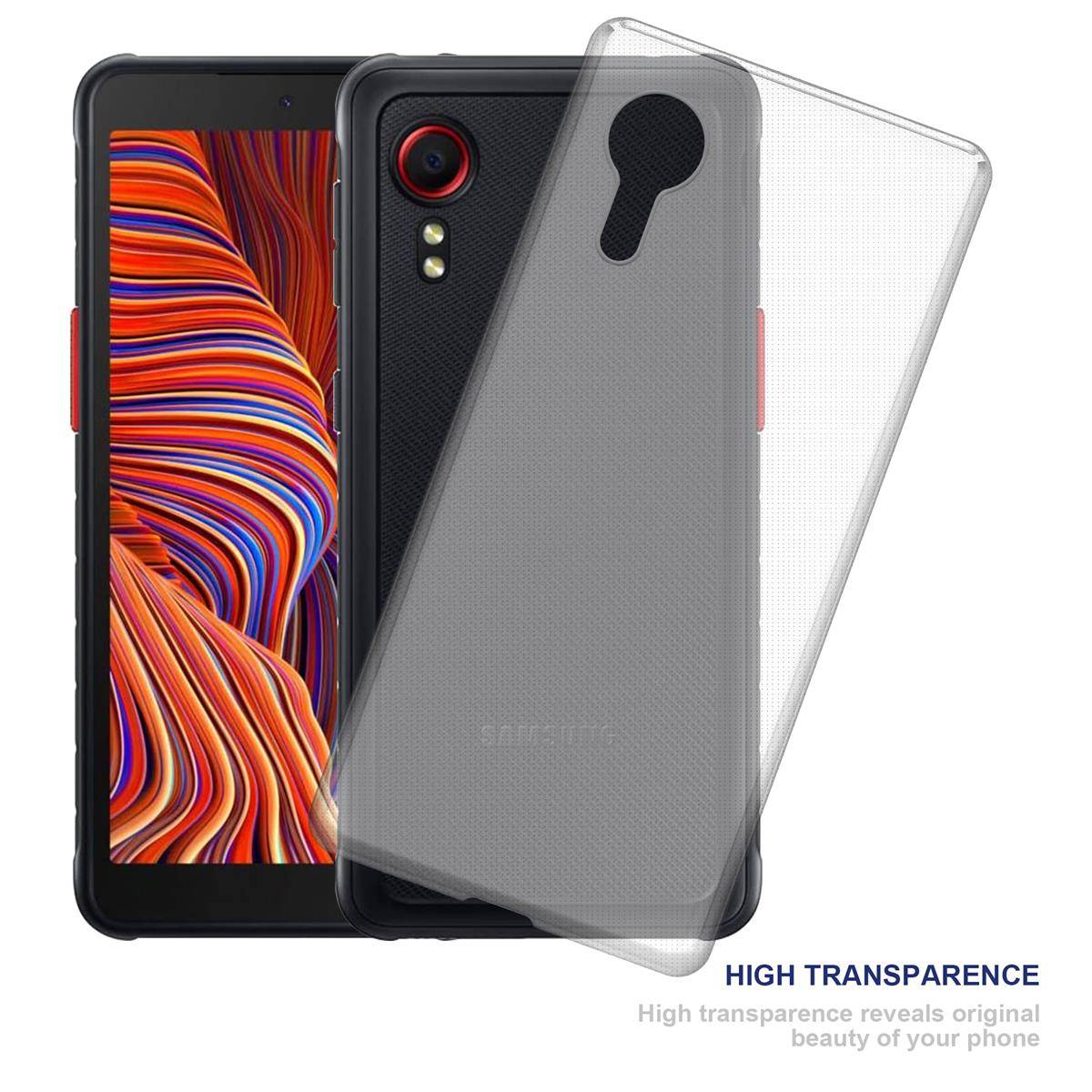 Cadorabo Hülle für Samsung Galaxy Xcover 5 Schutz Hülle in natur Schutzhülle TPU Silikon Cover Etui Case-2