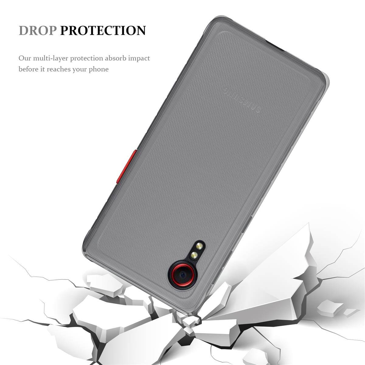 Cadorabo Hülle für Samsung Galaxy Xcover 5 Schutz Hülle in natur Schutzhülle TPU Silikon Cover Etui Case-3