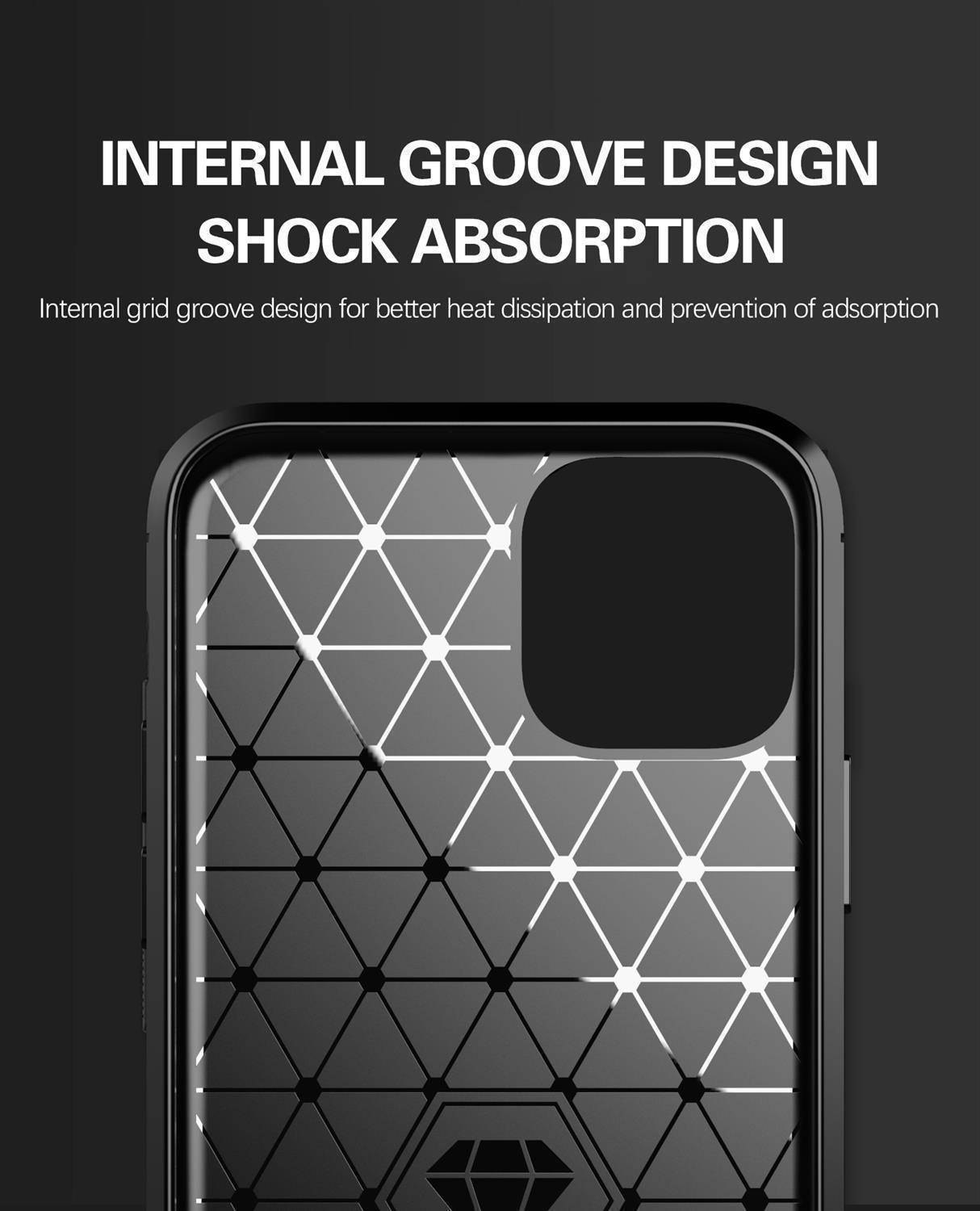 Cadorabo Hülle für Apple iPhone 11 PRO MAX in Grau Schutzhülle TPU Case Cover Etui Handyhülle-3