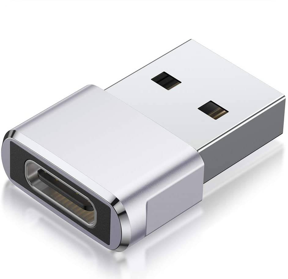 Cadorabo USB Adapter in Silber USB C auf USB Adapter Konverter-0