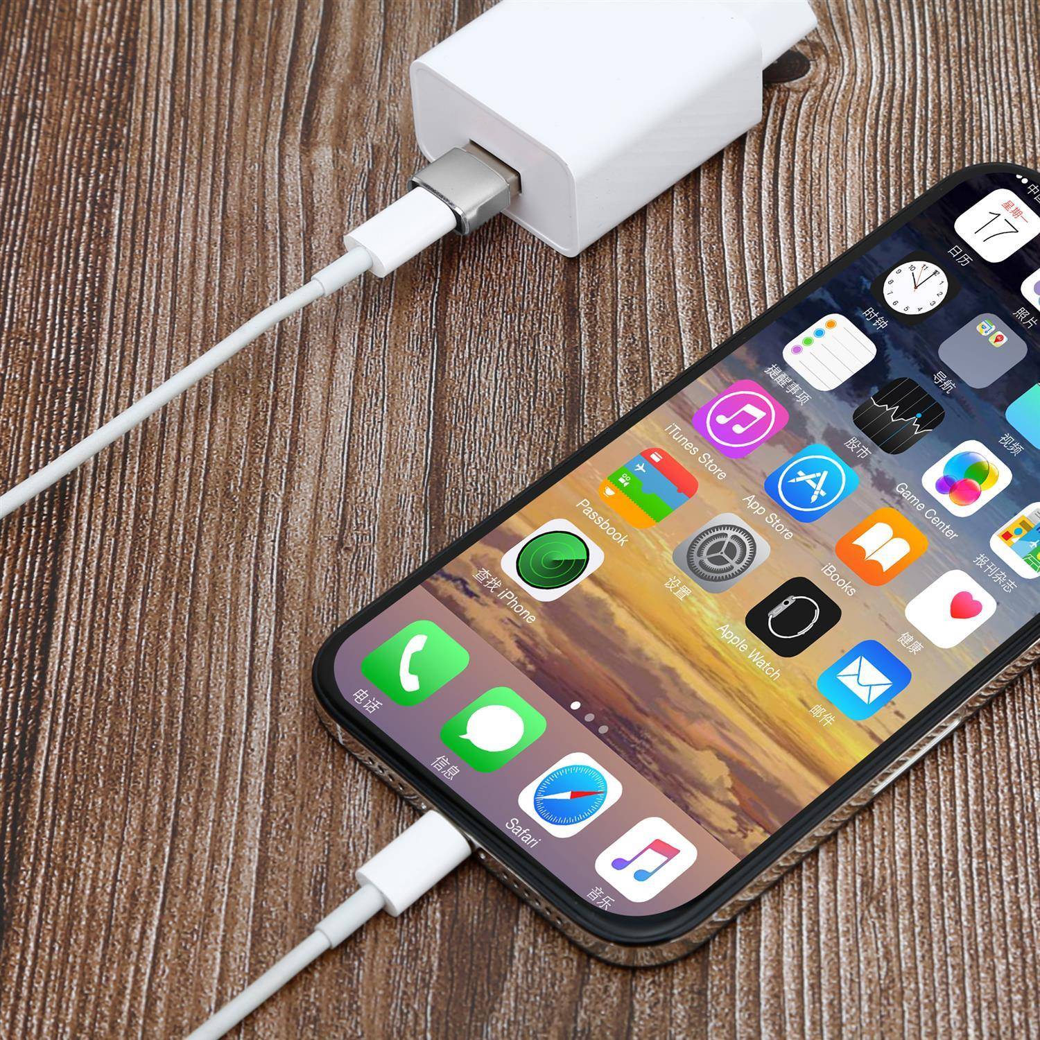 Cadorabo USB Adapter in Silber USB C auf USB Adapter Konverter-2