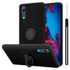 Cadorabo Hülle für Huawei P20 Schutz Hülle in Schwarz Handyhülle TPU Etui Case Cover